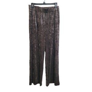 NWT 89th & Madison Boot Cut Flare Taupe Velour Stretch Pull On Pants Size M